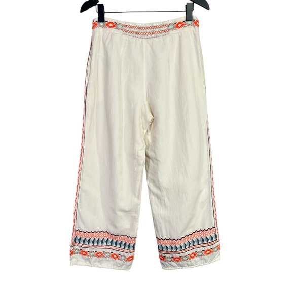Anthropologie Islander Embroidered Pants Size US 0 - Picture 9 of 9